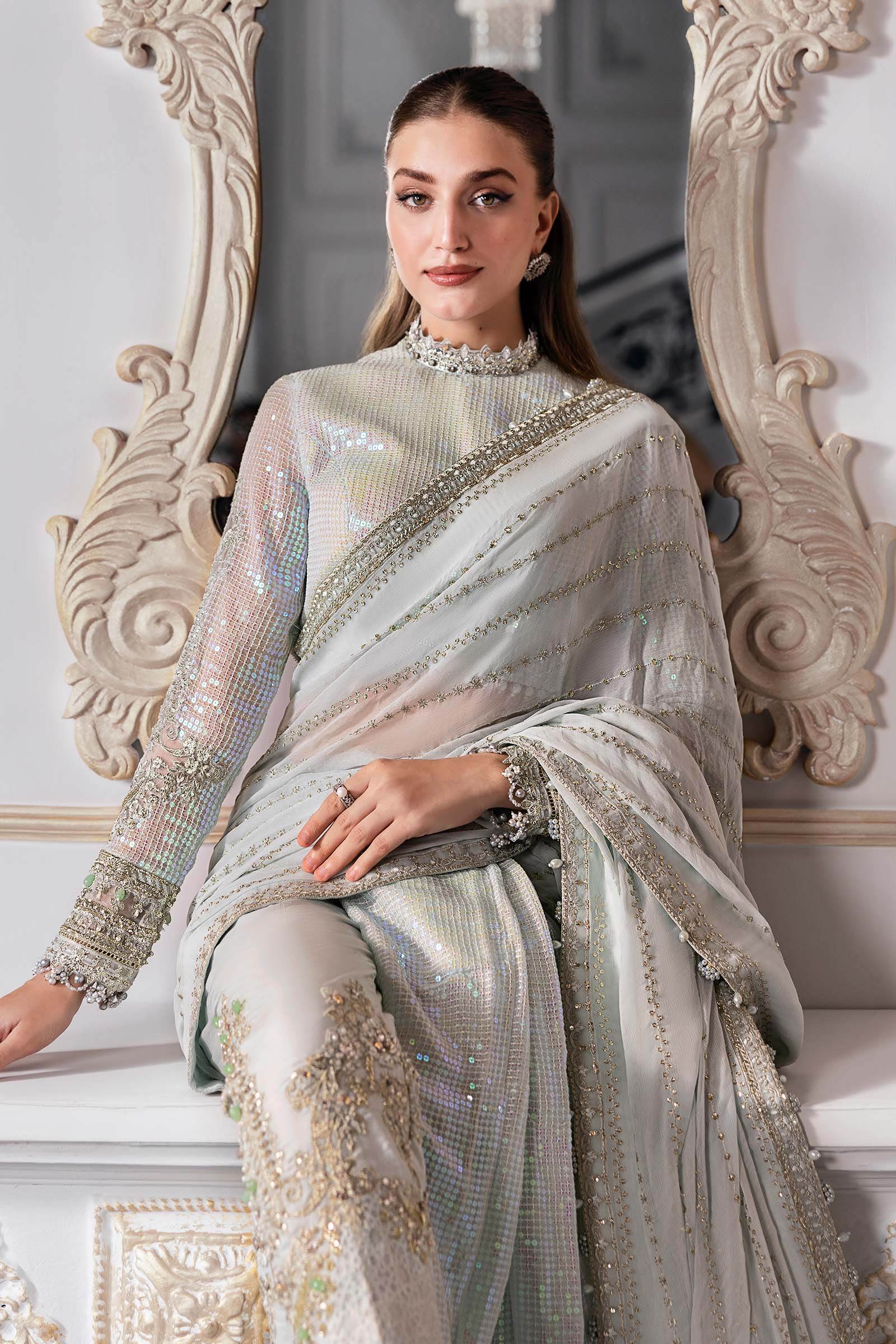 MARIA B. Embroidered Vol-30 Luxury Unstitched 3pcs - Jotey