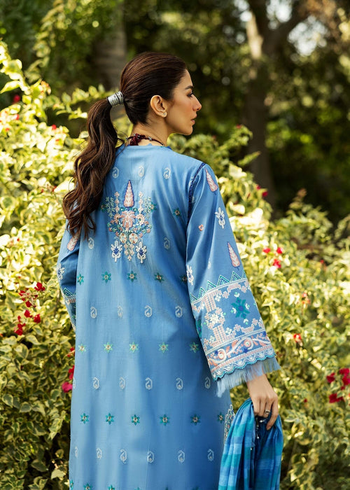Siraa By Sadaf Fawad Khan Luxury Embroidered Lawn'25 Unstitched 3pcs