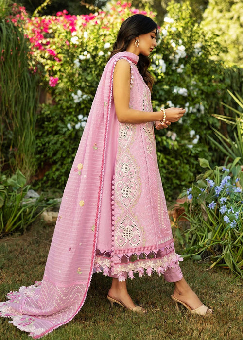 Siraa By Sadaf Fawad Khan Luxury Embroidered Lawn'25 Unstitched 3pcs