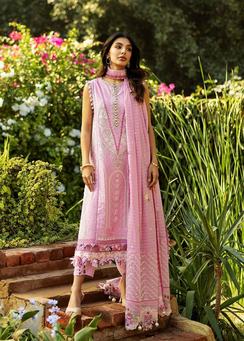 Siraa By Sadaf Fawad Khan Luxury Embroidered Lawn'25 Unstitched 3pcs