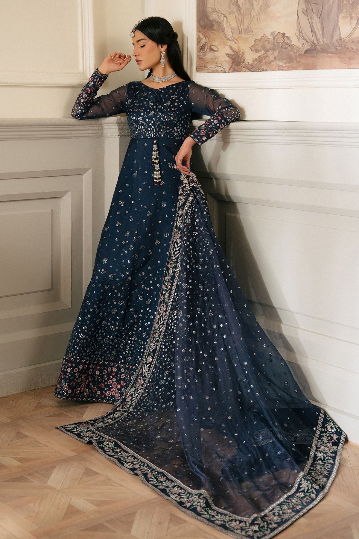 Elanora By Nureh Embroidered Luxury Chiffon Unstitched 3pcs