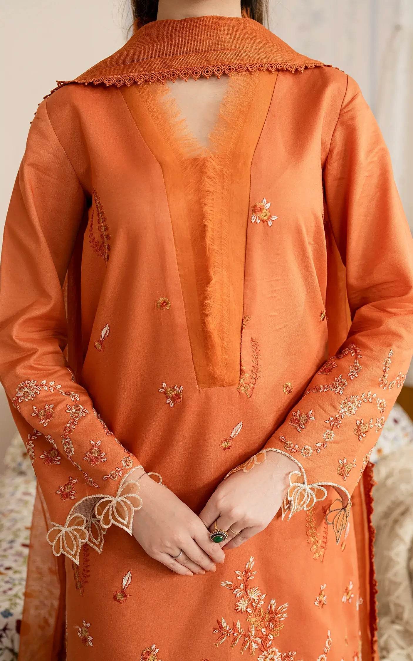 Meraki By Asifa And Nabeel Vol-01 Embroidered Lawn Unstitched 3pcs - Jotey