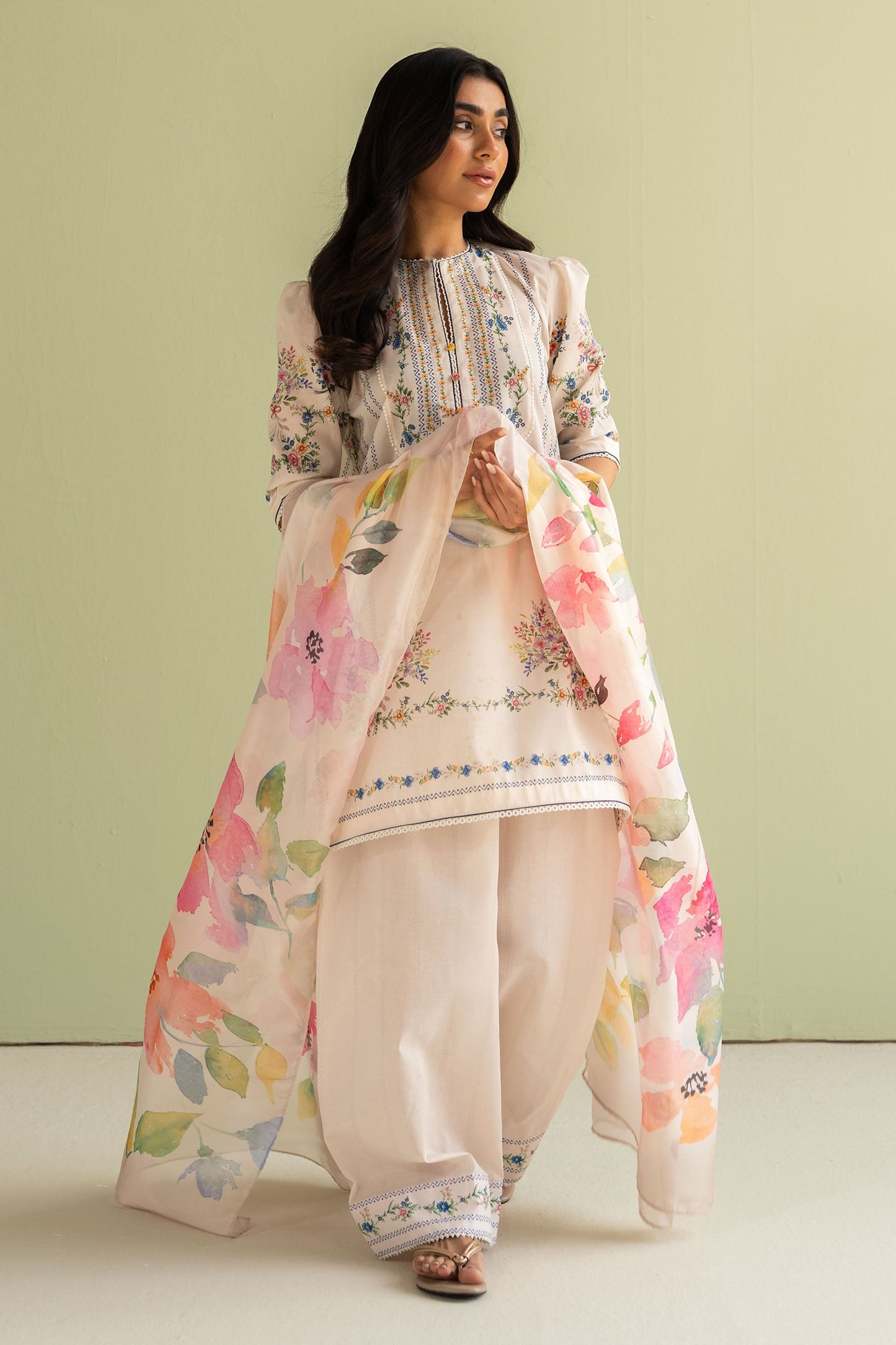Coco By Zara Shahjahan Digital Printed Lawn Unstitched 3pcs