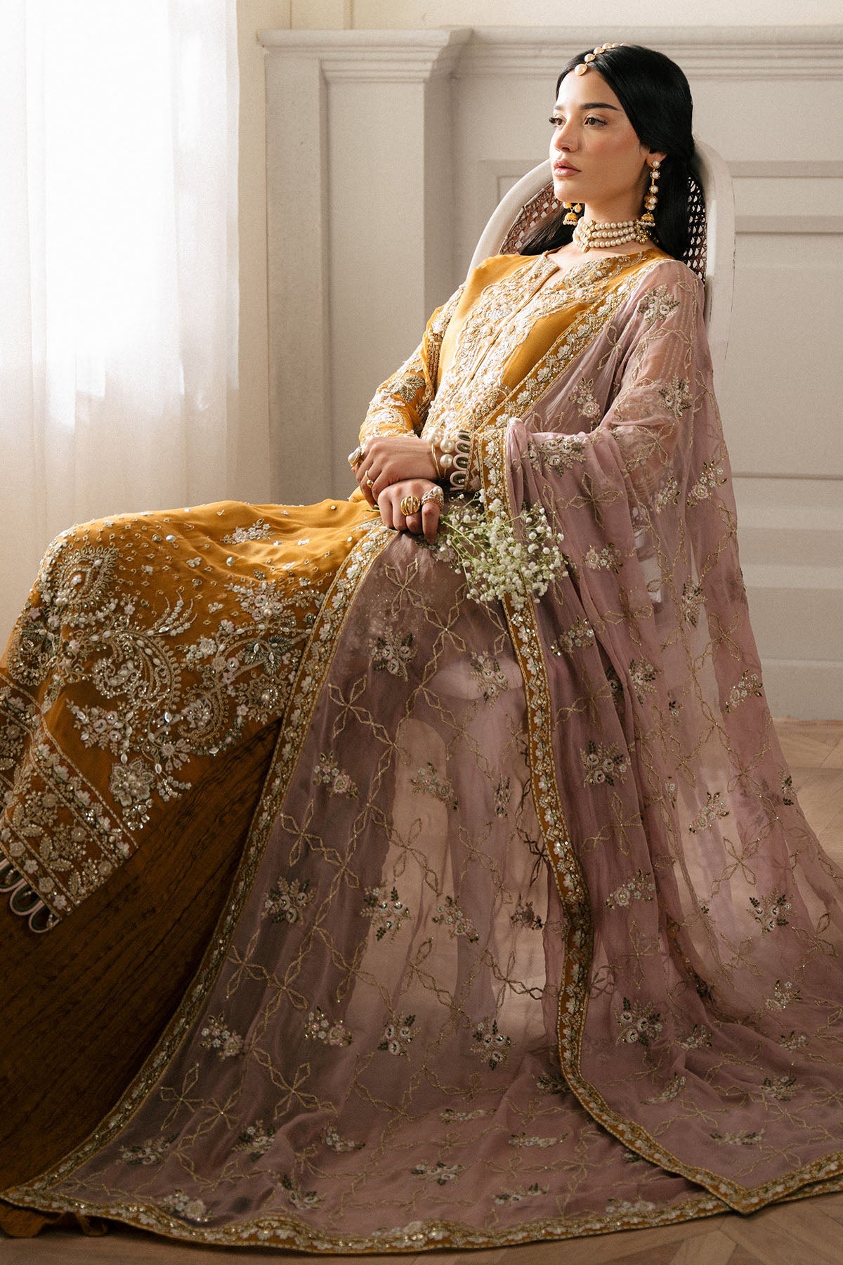 Elanora By Nureh Embroidered Luxury Chiffon Unstitched 3pcs