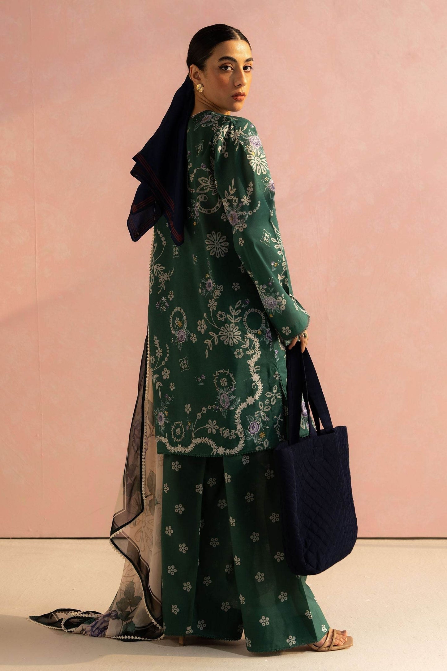 Coco By Zara Shahjahan Digital Printed Lawn Unstitched 3pcs - Jotey