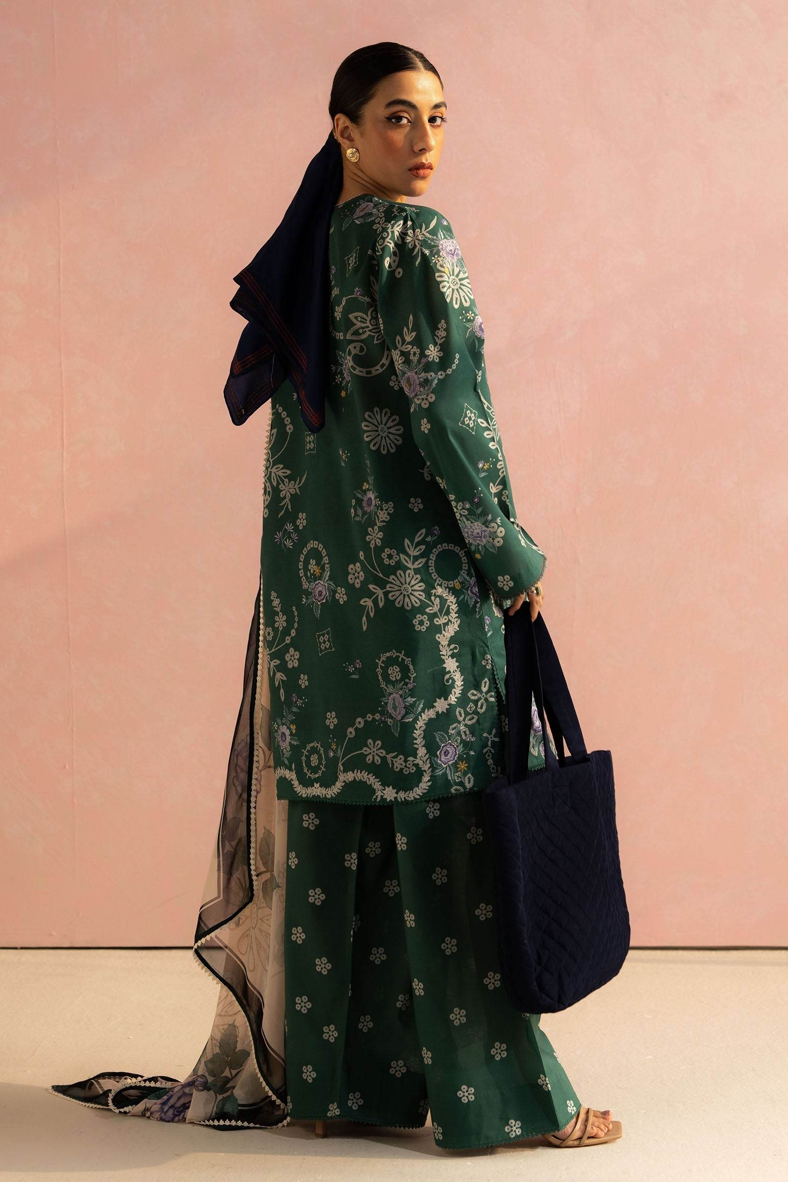 Coco By Zara Shahjahan Digital Printed Lawn Unstitched 3pcs - Jotey