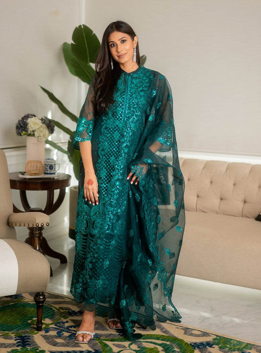 Zainab Chottani Wedding Festive Unstitched 3pcs - Jotey