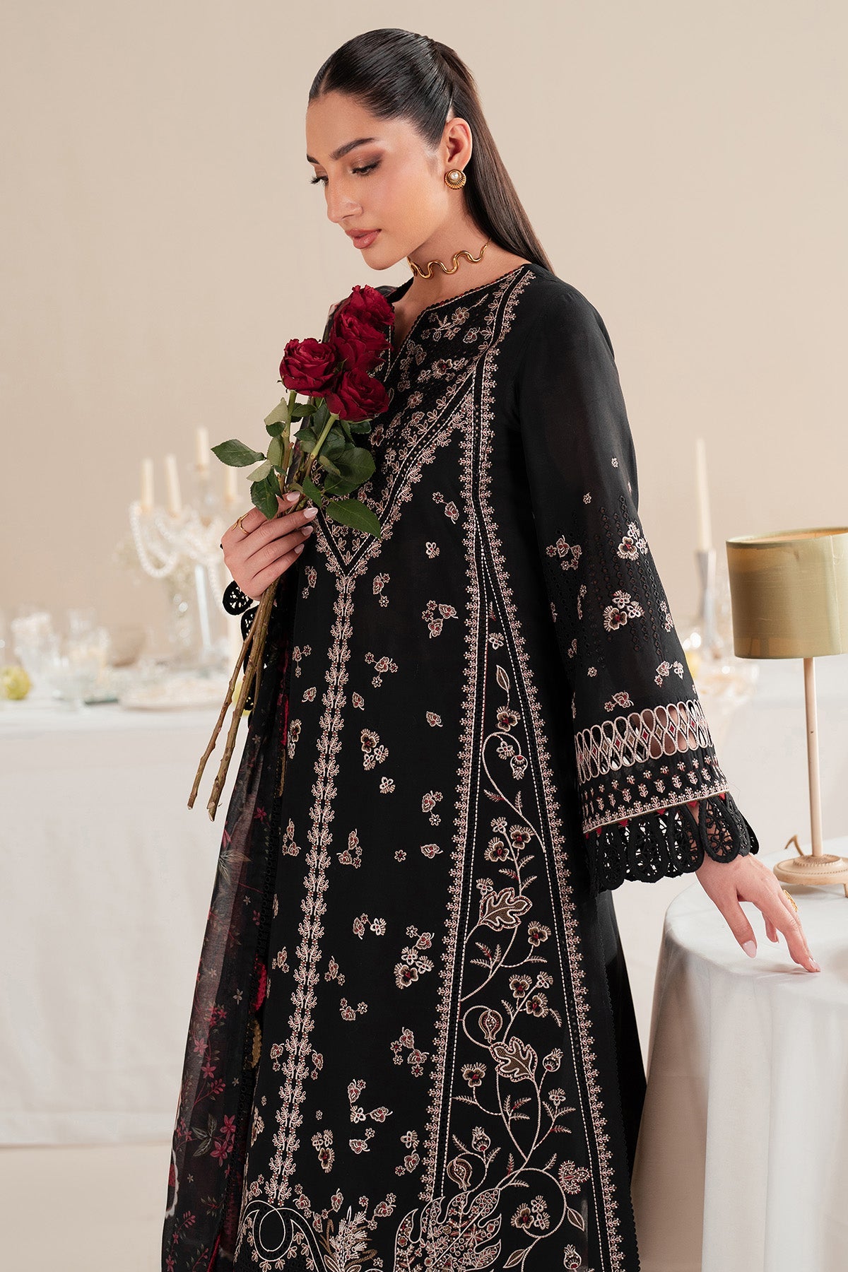 Iris By Jazmin Embroidered Luxury Lawn Unstitched 3pcs