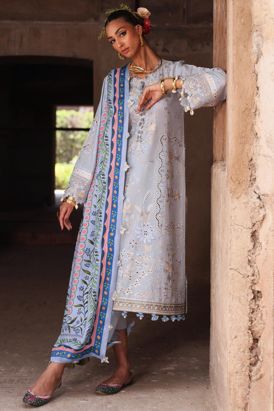 Elan Embroidered Lawn Unstitched 3pcs