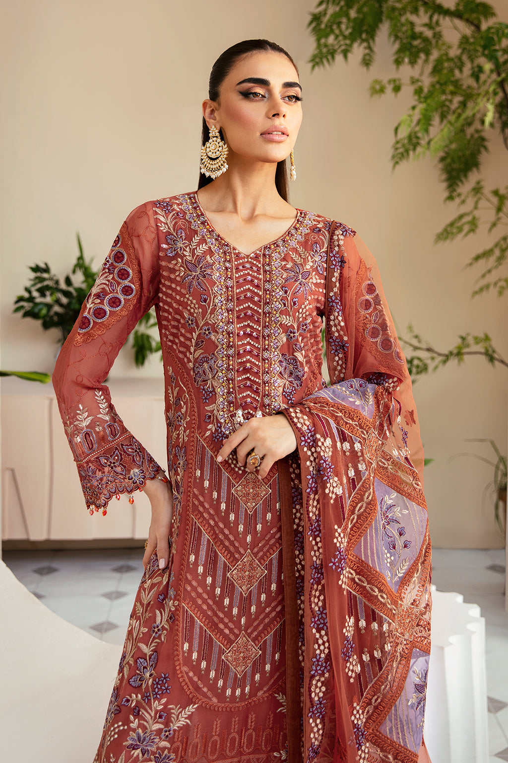 Ramsha Dastoor Chiffon Vol-01 Unstitched 3pcs