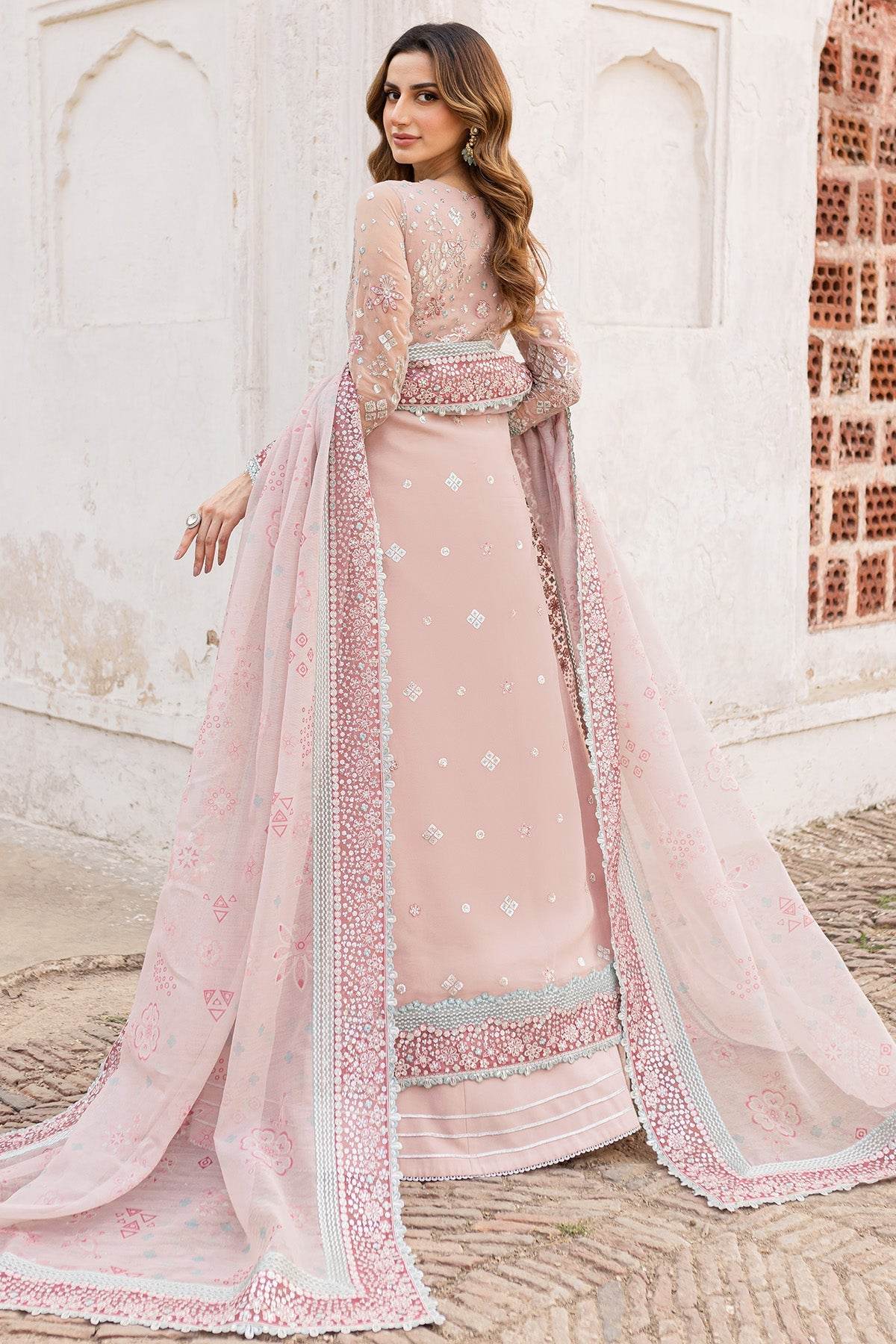 Ritzier By Farasha Embroidered Luxury Chiffon Unstitched 3pcs - Jotey