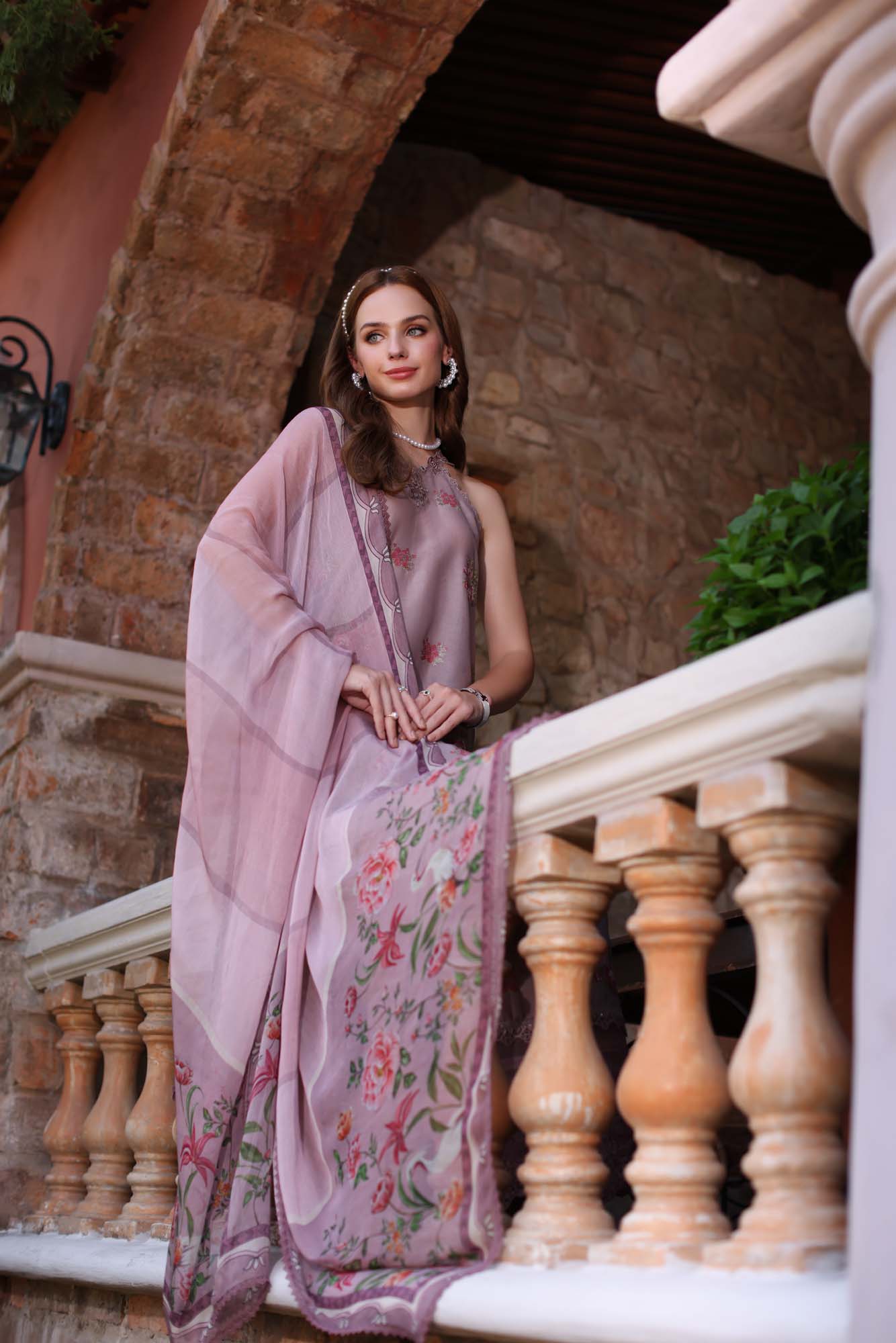 Noor By Saadia Asad Eid Luxe Printkari Embroidered Lawn Unstitched 3pcs