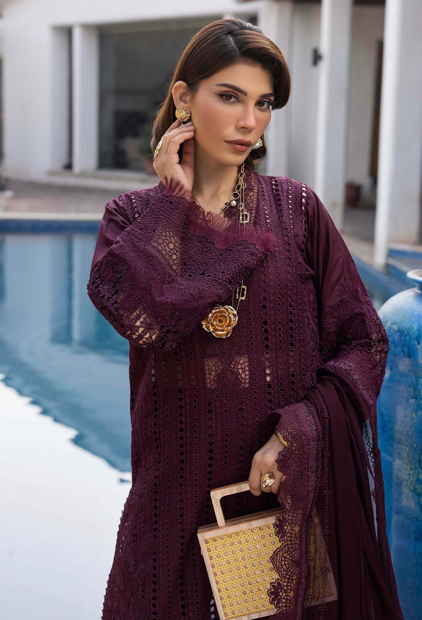 Adans Libas Summer's Dream Embroidered Lawn Unstitched 3 Piece - Jotey