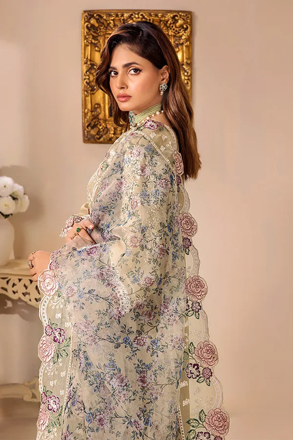 ZA Clothes Embroidered Chiffon Ready to wear 3pcs
