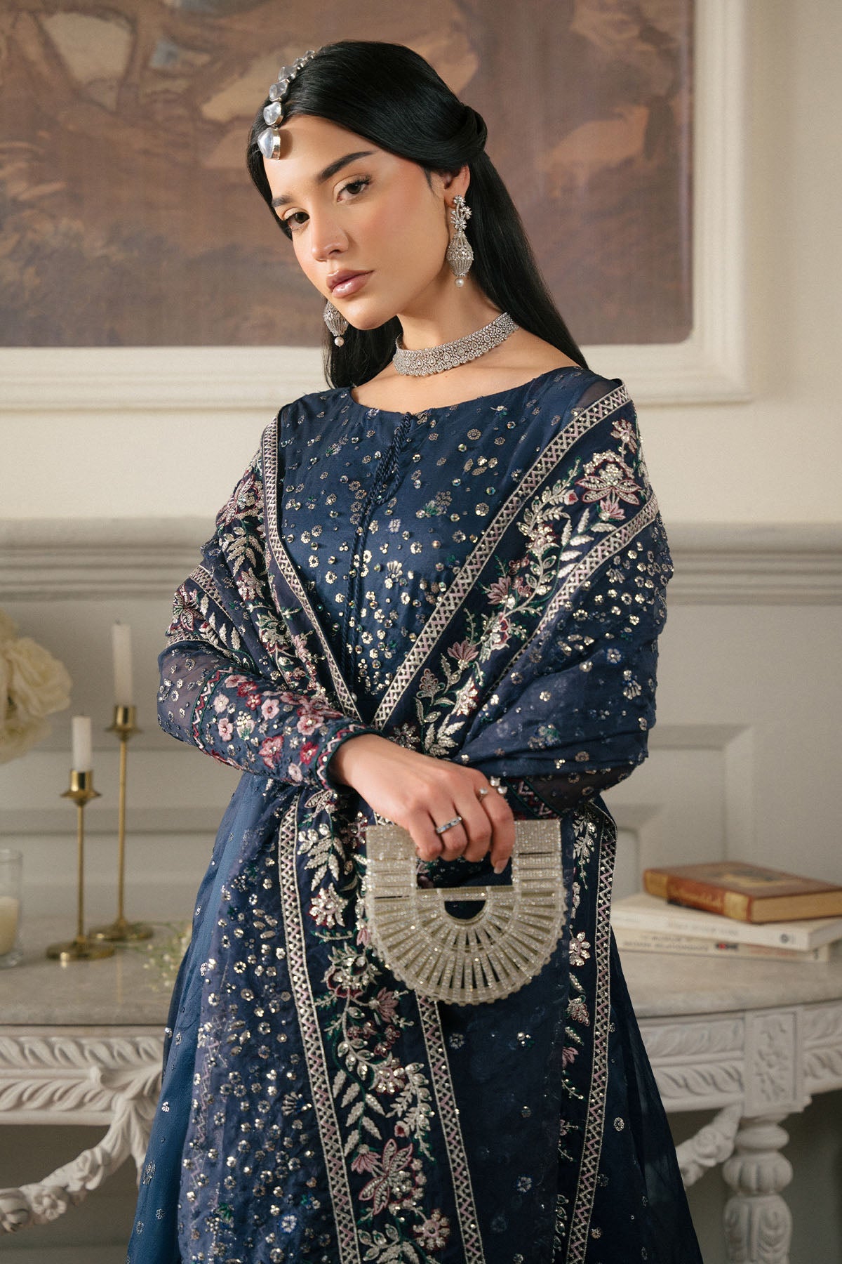 Elanora By Nureh Embroidered Luxury Chiffon Unstitched 3pcs