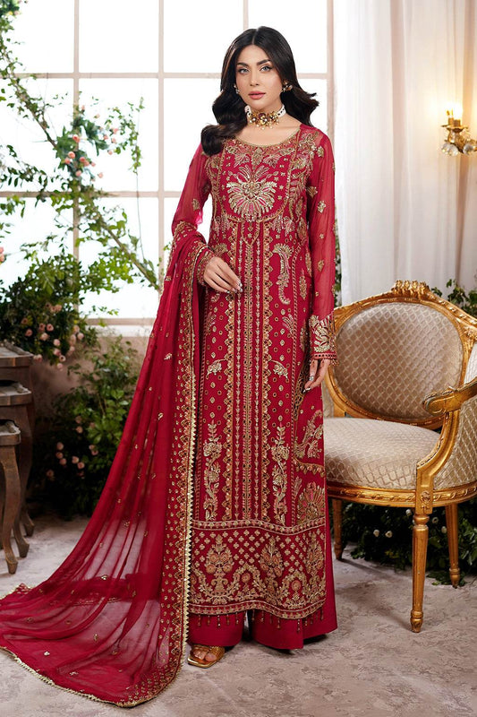 Aarzu Luxury Embroidered Vol-03 Unstitched 3Pcs - Jotey