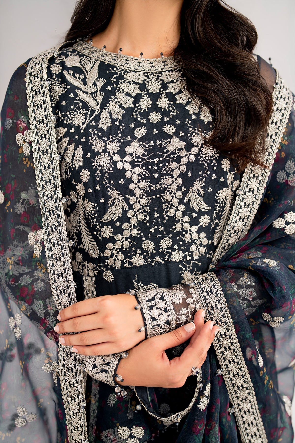 FESTIVE FORMALS BY JAZMIN Embroidered Chiffon Unstitched 3pcs