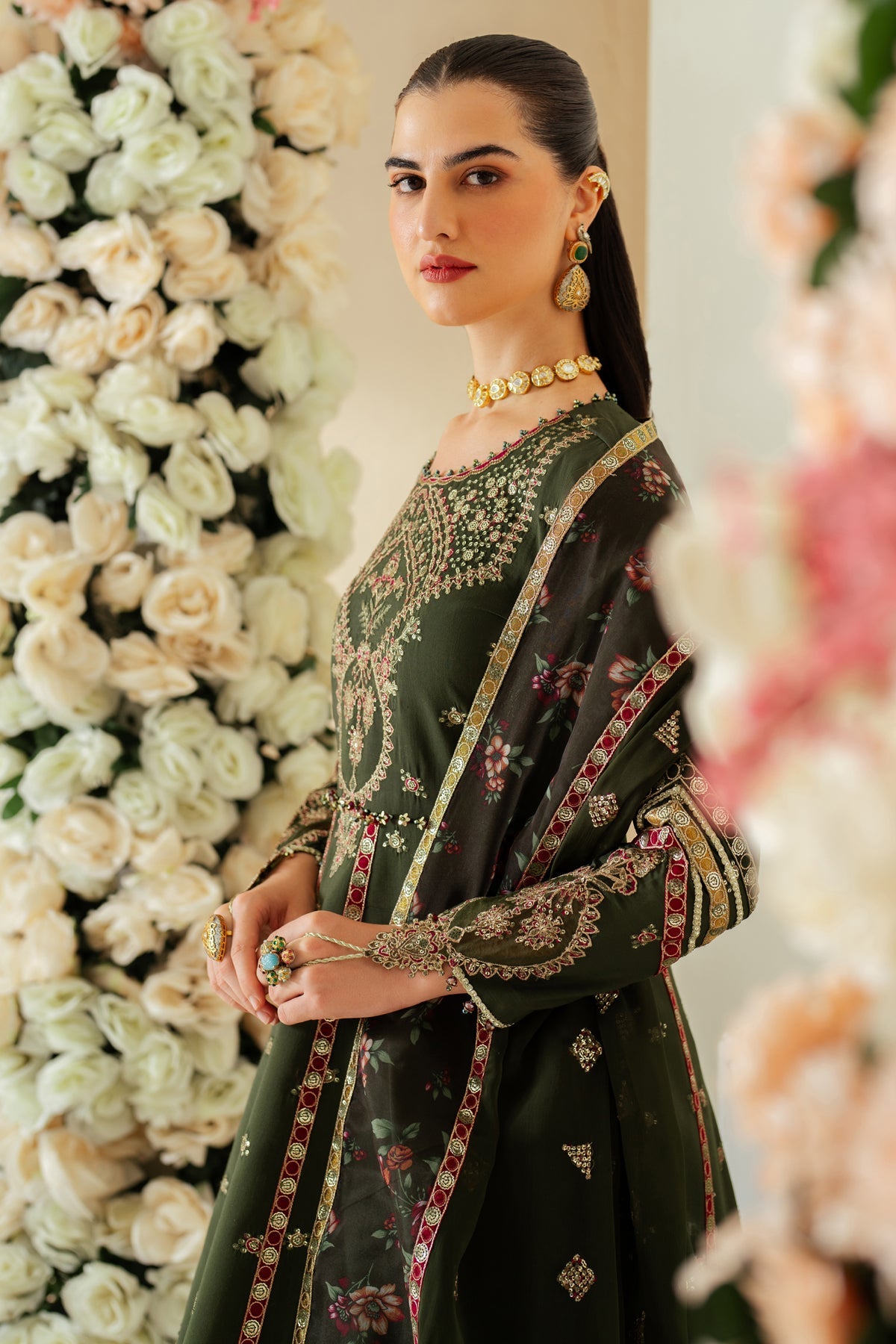 Luxe Raw Silk By Alizeh Embroidered Organza Unstitched 3pcs