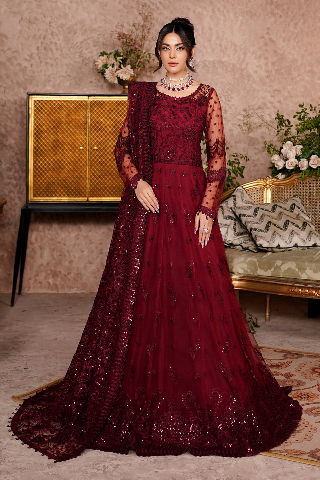 Aarzu Luxury Embroidered Vol-03 Unstitched 3Pcs