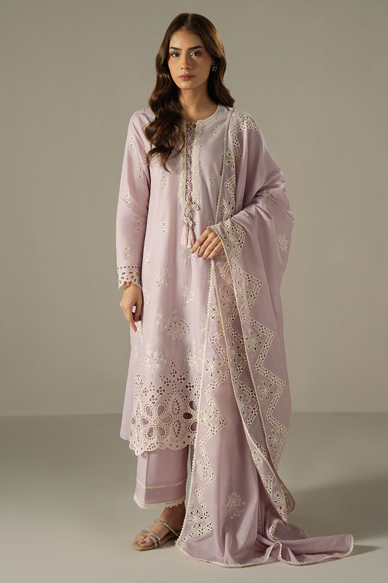 Cross Stitch Chikankari Embroidered Unstitched 3pcs