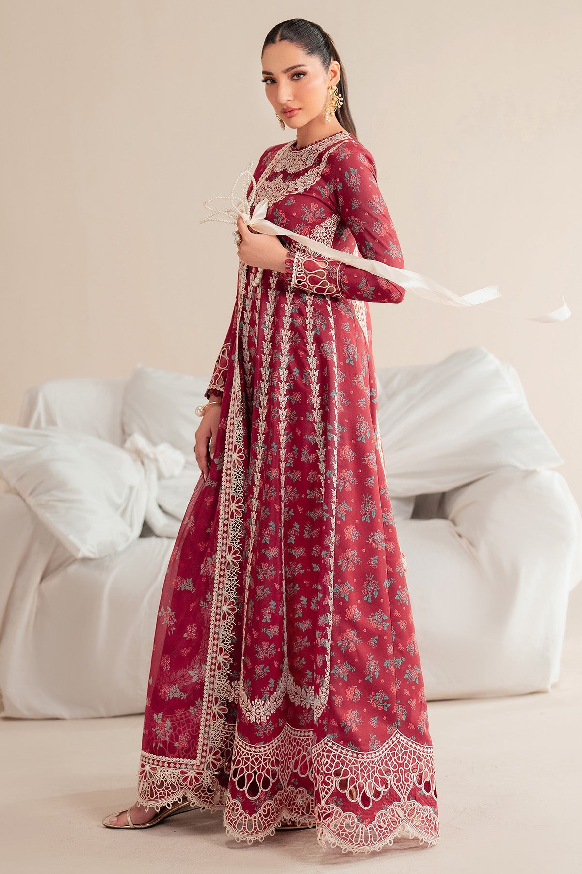 Iris By Jazmin Embroidered Luxury Lawn Unstitched 3pcs