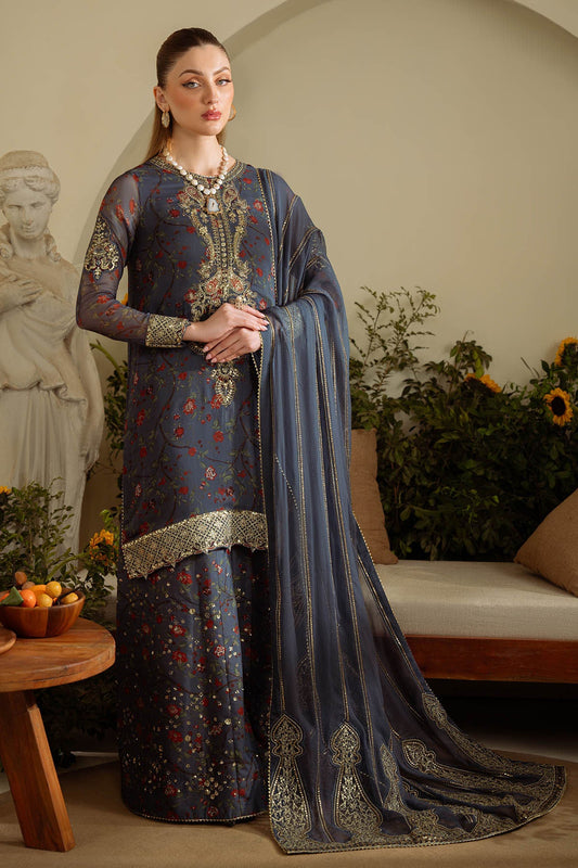 Amaya By Nureh Embroidered Luxury Chiffon Unstitched 3pcs