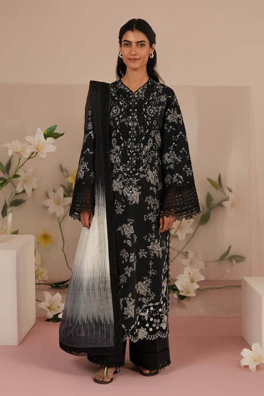 Floral Charm By Afrozeh Embroidered Lawn Unstitched 3pcs - Jotey