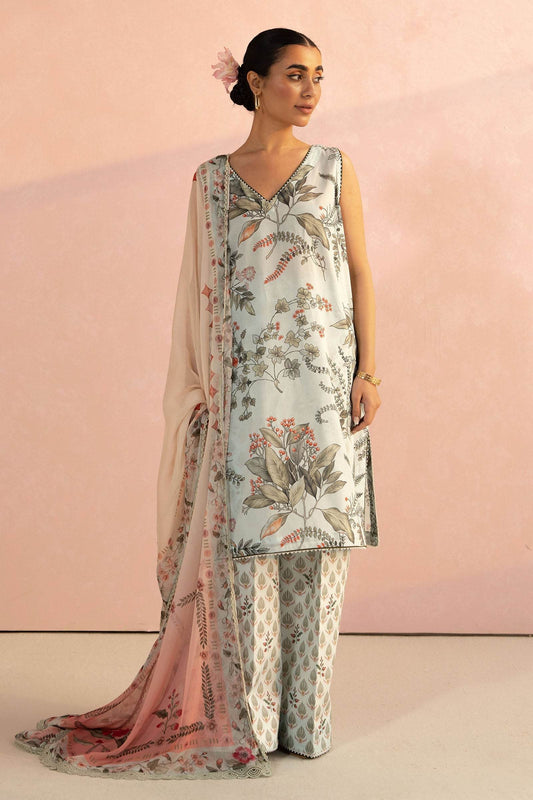 Coco By Zara Shahjahan Digital Printed Lawn Unstitched 3pcs - Jotey