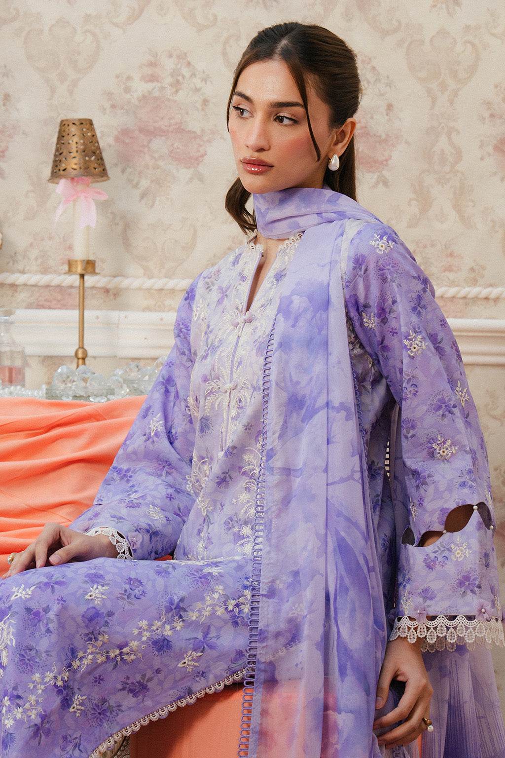Armelia By Ayzel Printed Lawn Unstitched 3pcs - Jotey