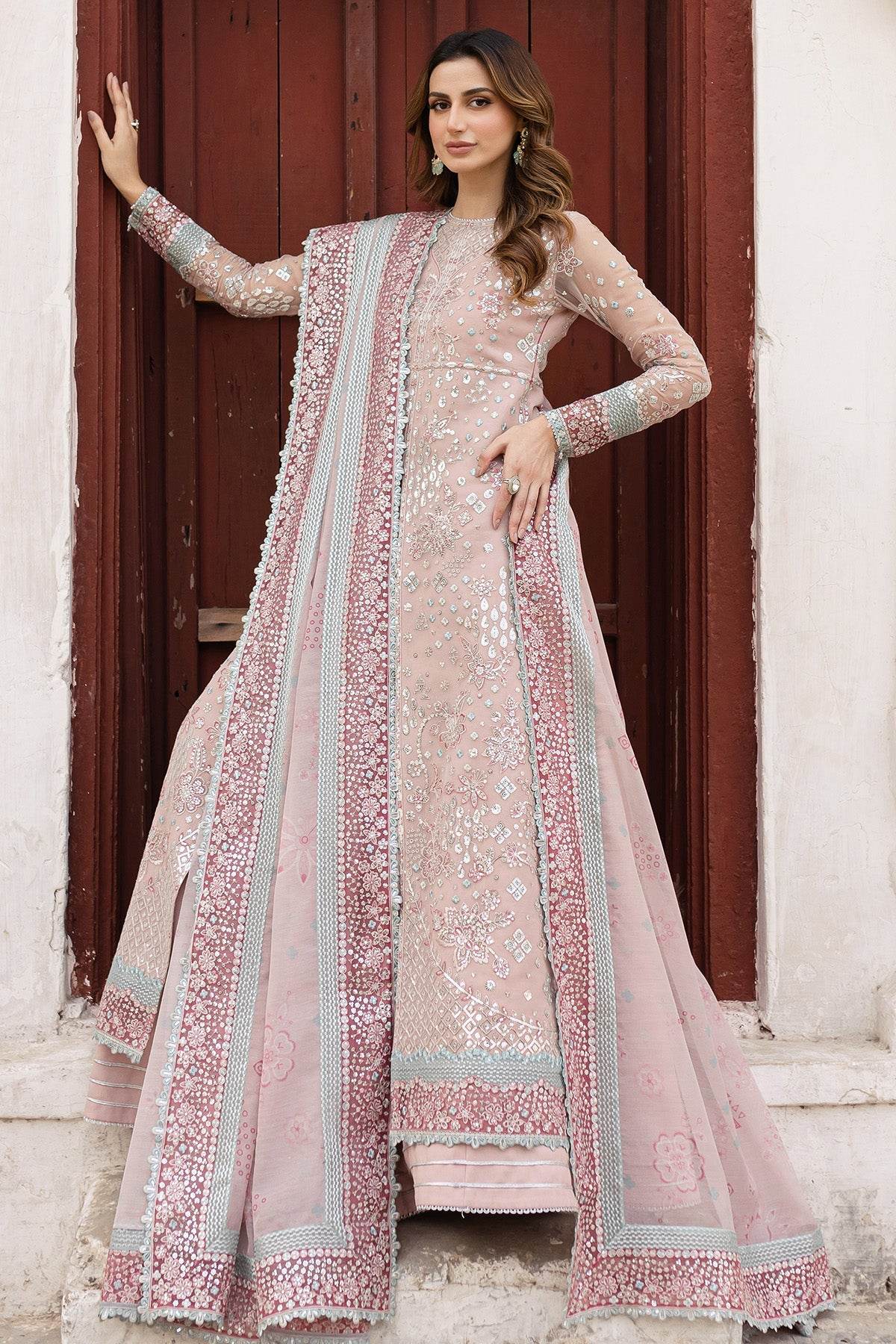 Ritzier By Farasha Embroidered Luxury Chiffon Unstitched 3pcs - Jotey