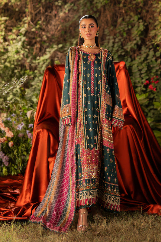 Luxe Silk By Qalamkar Embroidered Unstitched 3pcs