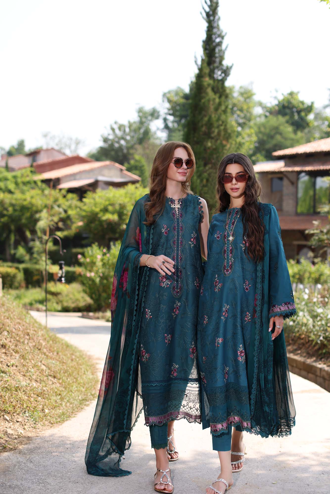 Noor By Saadia Asad Eid Luxe Printkari Embroidered Lawn Unstitched 3pcs