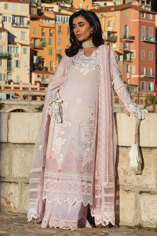 Zoha By Ansab Jahangir Embroidered Luxury Lawn'25 Unstitched 3pcs