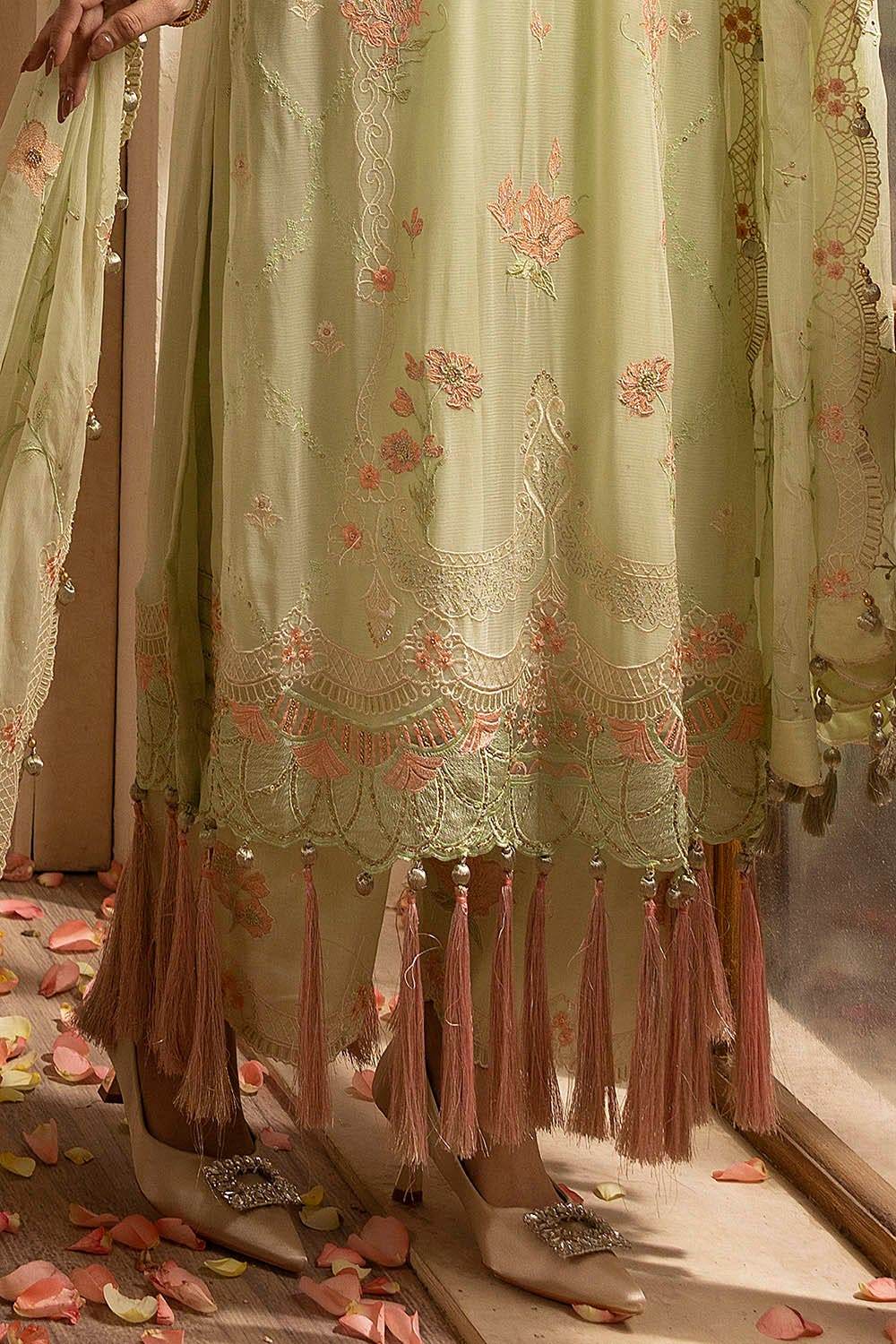 Gul Ahmed Embroidered Chiffon Unstitched 3pcs - Jotey