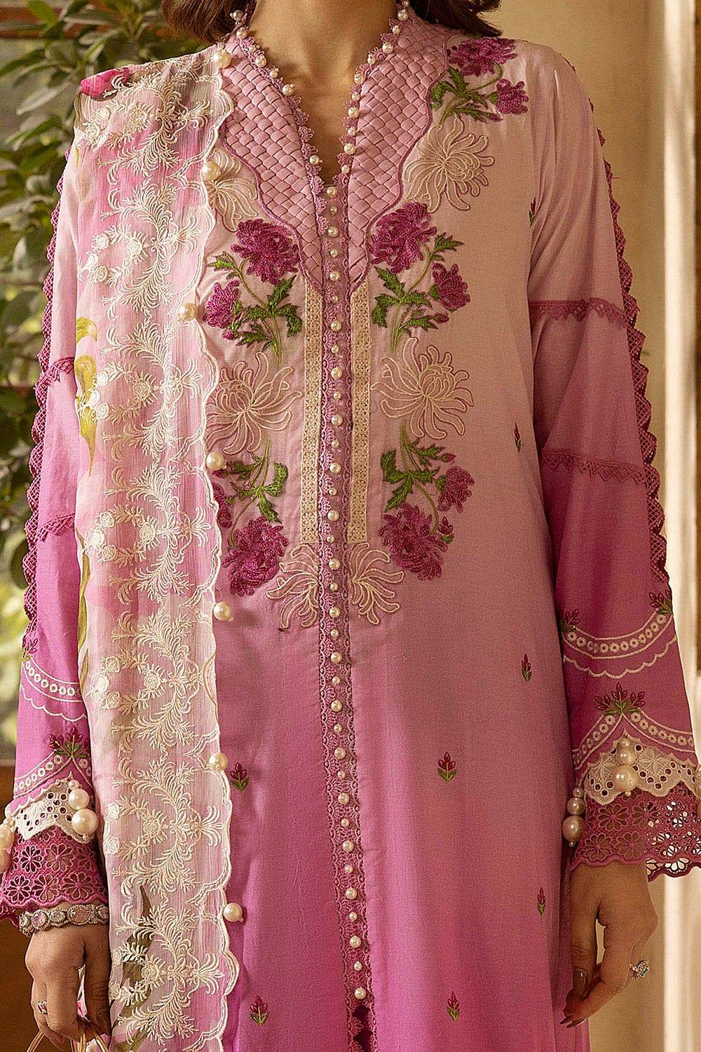 Gul Ahmed Embroidered Lawn Unstitched 3pcs - Jotey