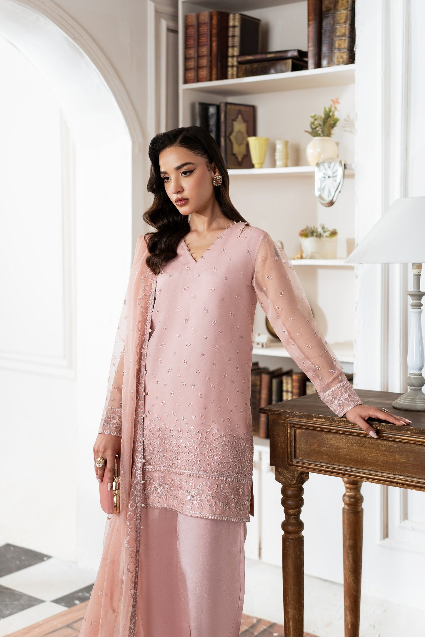 AZZAL MISHRI Luxury  Festive Embroidered Unstitched 3pcs