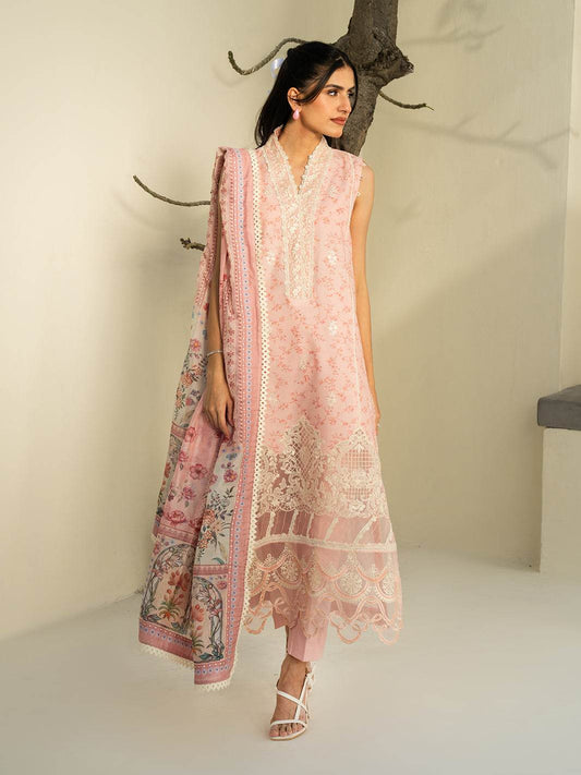 F&F Prints By Faiza Faisal Digital Printed Unstitched Lawn 3pcs - Jotey