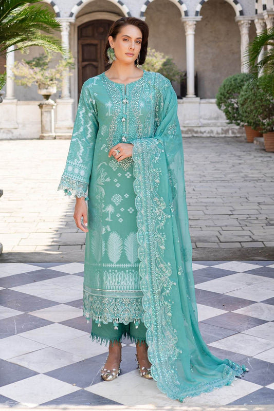 Nureh Exclusive Jacquard Unstitched Lawn 3pcs - Jotey