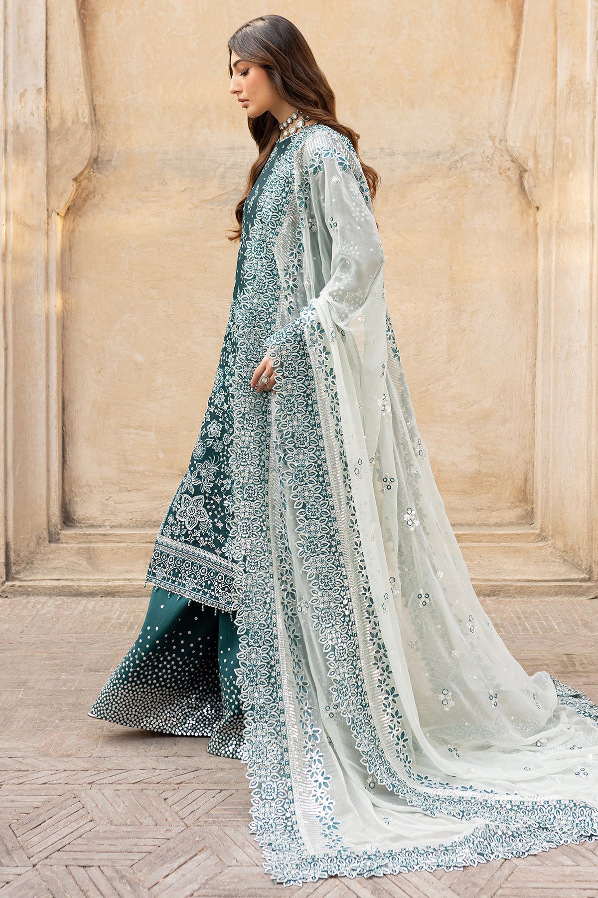 Ritzier By Farasha Embroidered Luxury Chiffon Unstitched 3pcs