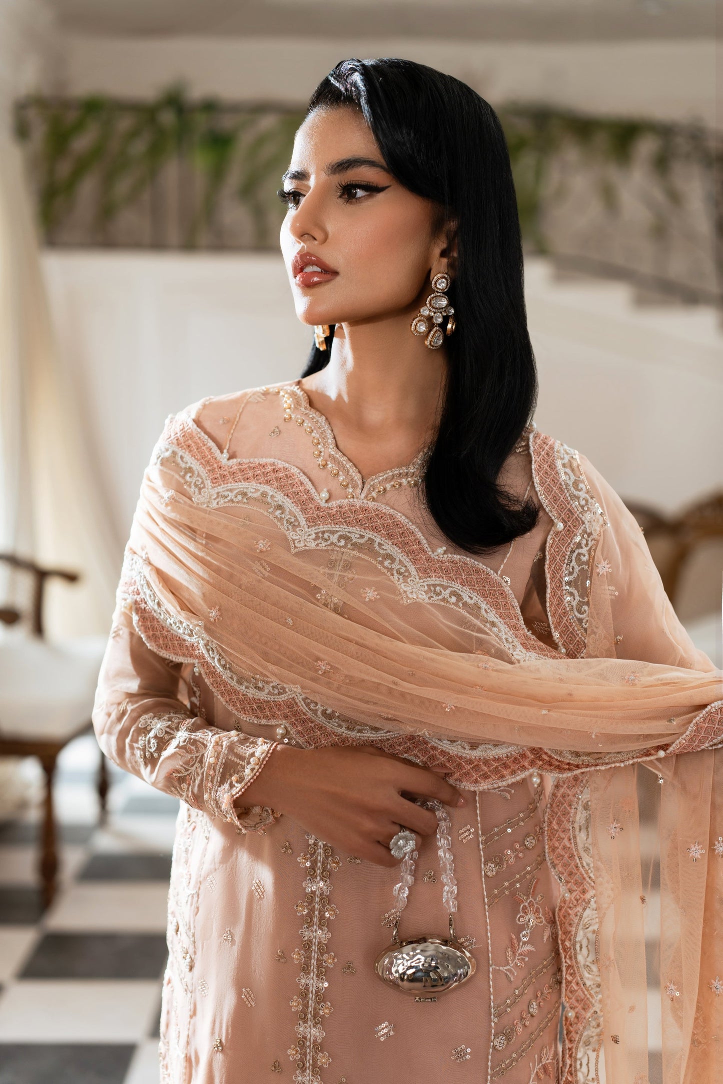 AZZAL MISHRI Luxury  Festive Embroidered Unstitched 3pcs