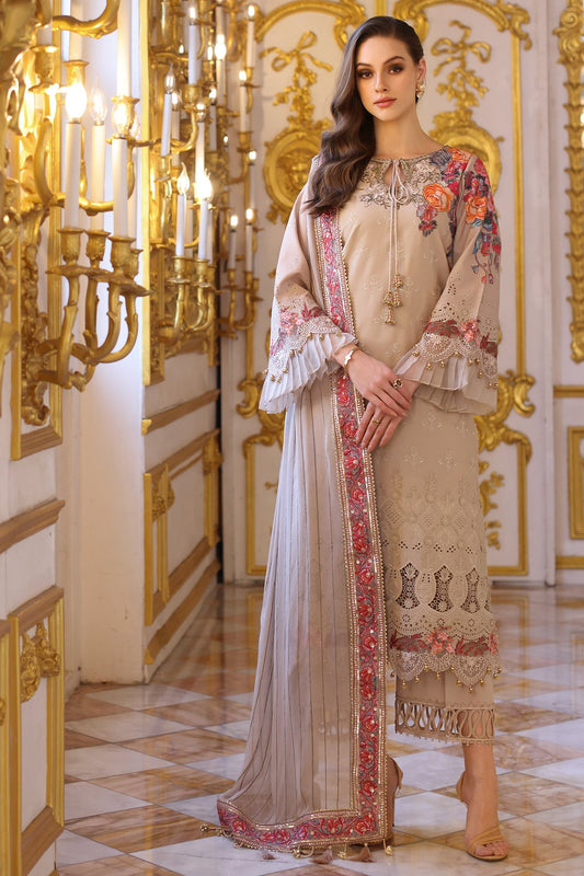 Tabeer By Charizma Embroidered Premium Chiffli Lawn Eid Edition Unstitched 3pcs