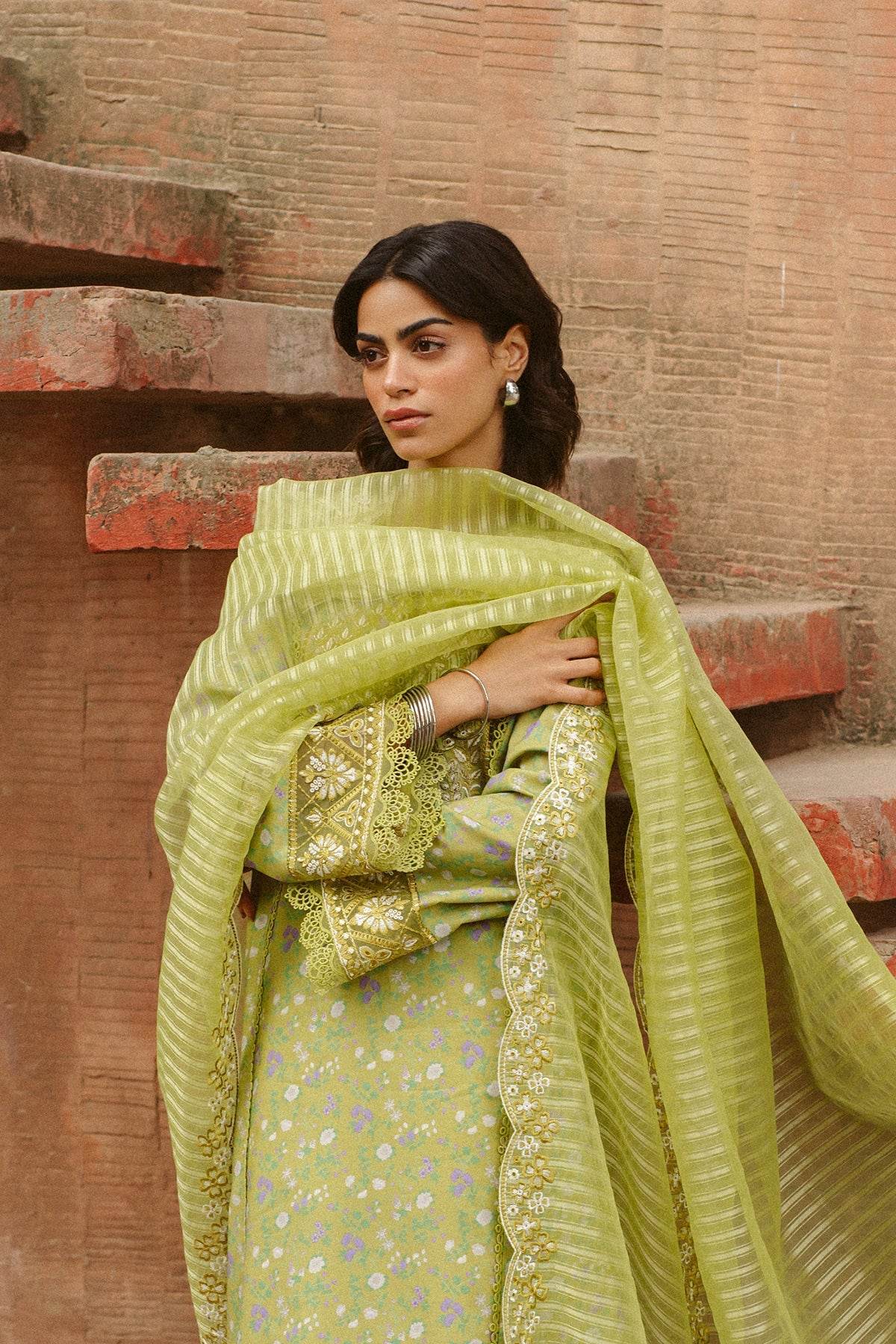 AYZEL Core Collection Embroidered Unstitched Lawn 3pcs - Jotey