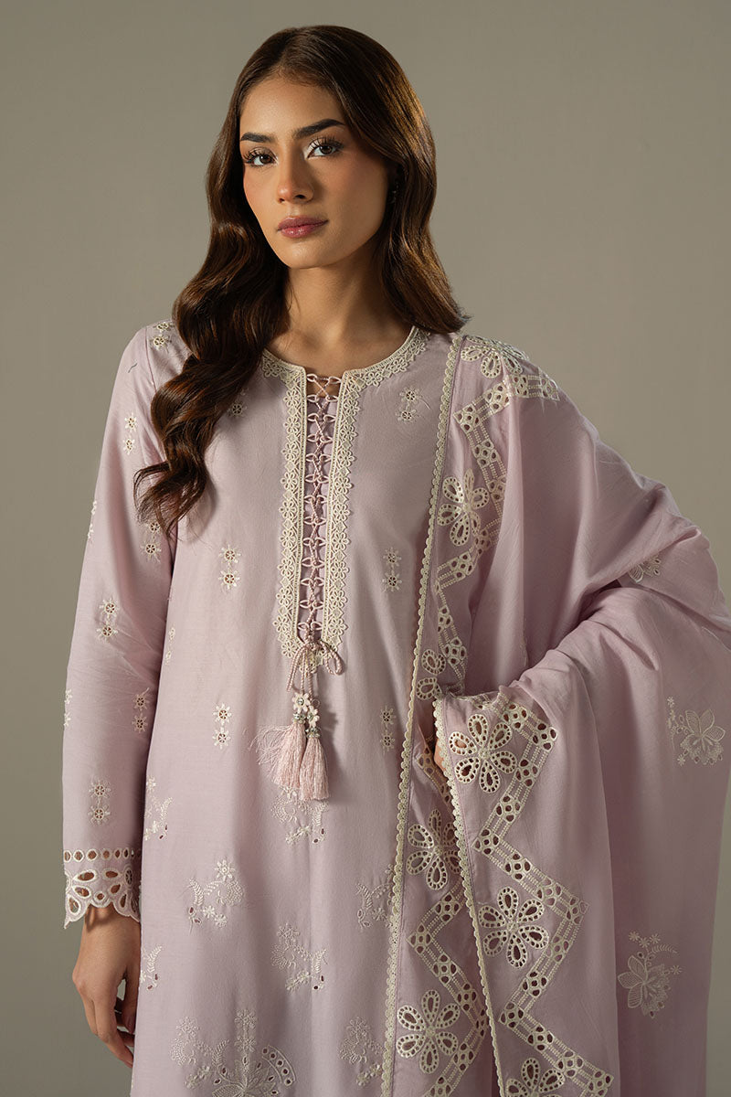 Cross Stitch Chikankari Embroidered Unstitched 3pcs