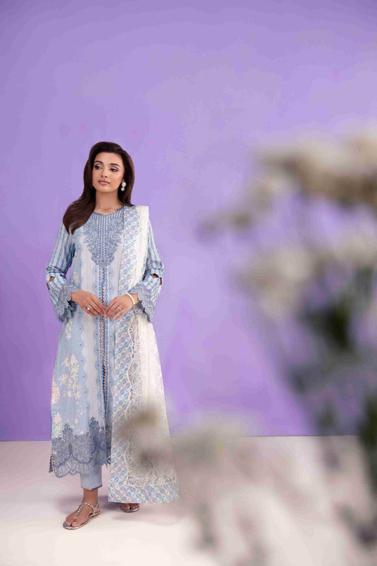 Aabyaan Eid Pret'25 Embroidered Stitched 3pcs - Jotey