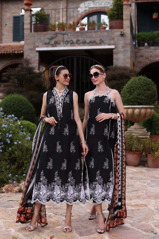 Noor By Saadia Asad Eid Luxe Printkari Embroidered Lawn Unstitched 3pcs