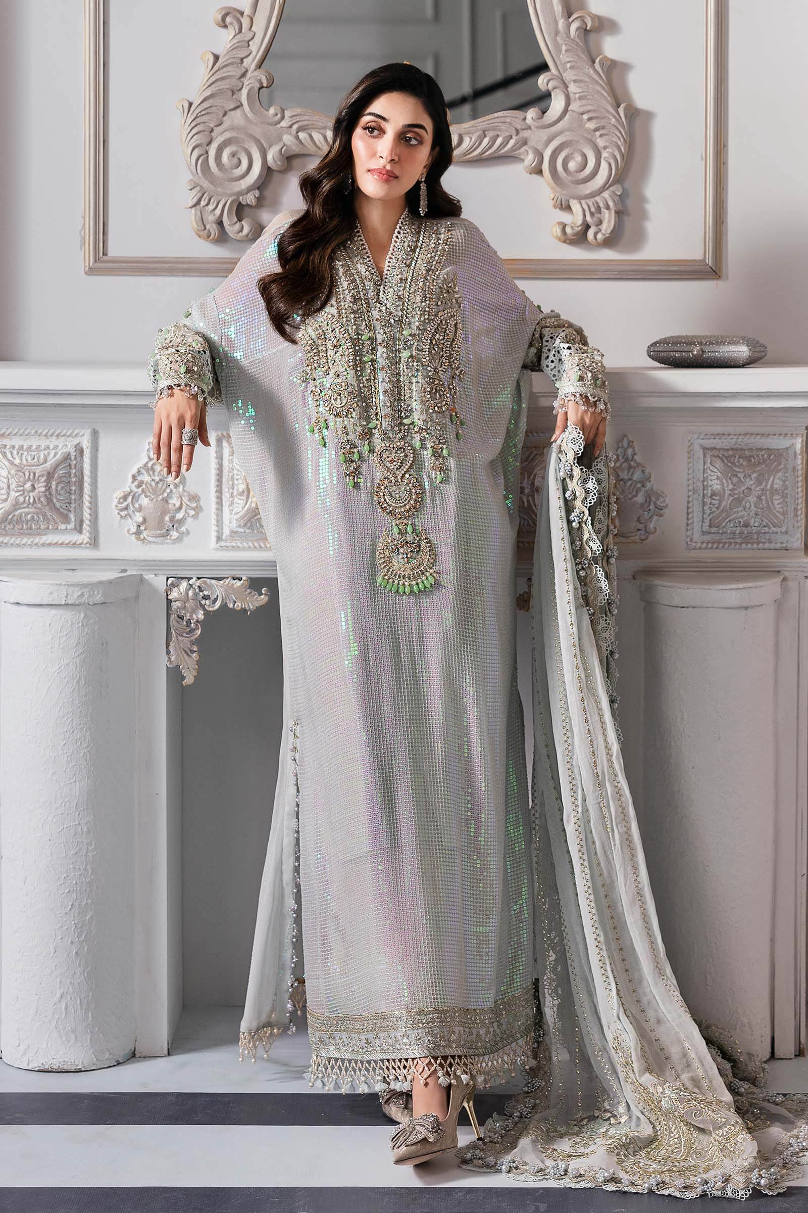 MARIA B. Embroidered Vol-30 Luxury Unstitched 3pcs - Jotey