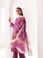 Printkari By Nur Embroidered Printed Lawn Unstitched 3pcs - Jotey