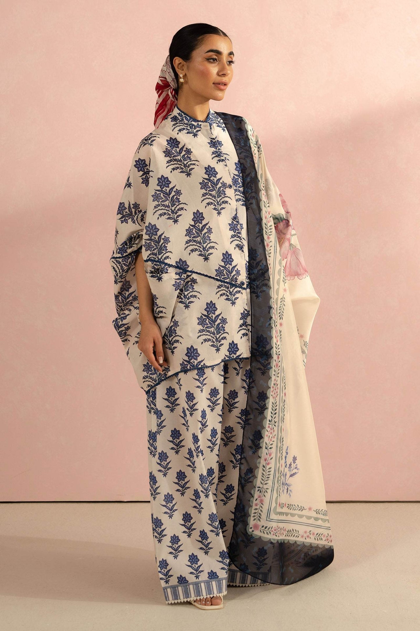 Coco By Zara Shahjahan Digital Printed Lawn Unstitched 3pcs - Jotey