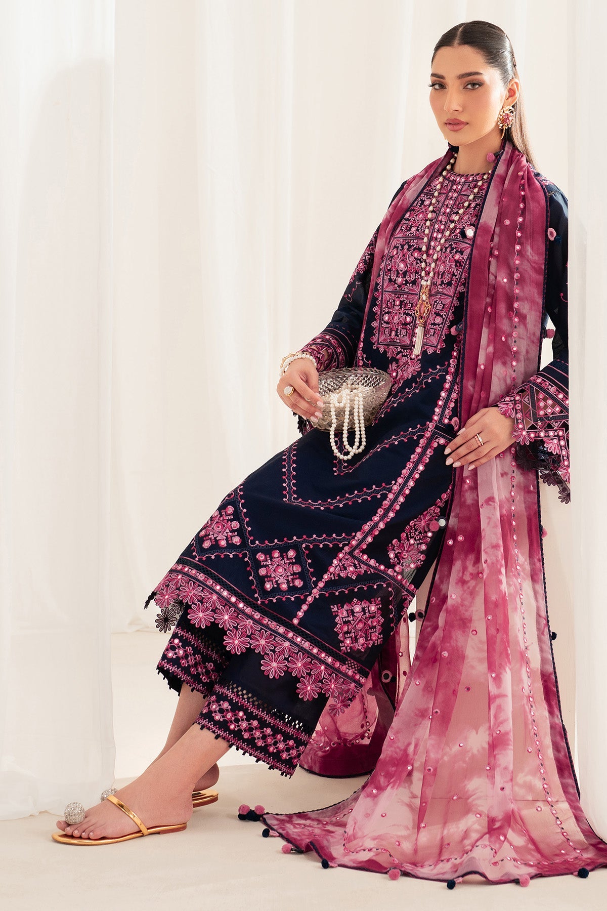 Iris By Jazmin Embroidered Luxury Lawn Unstitched 3pcs