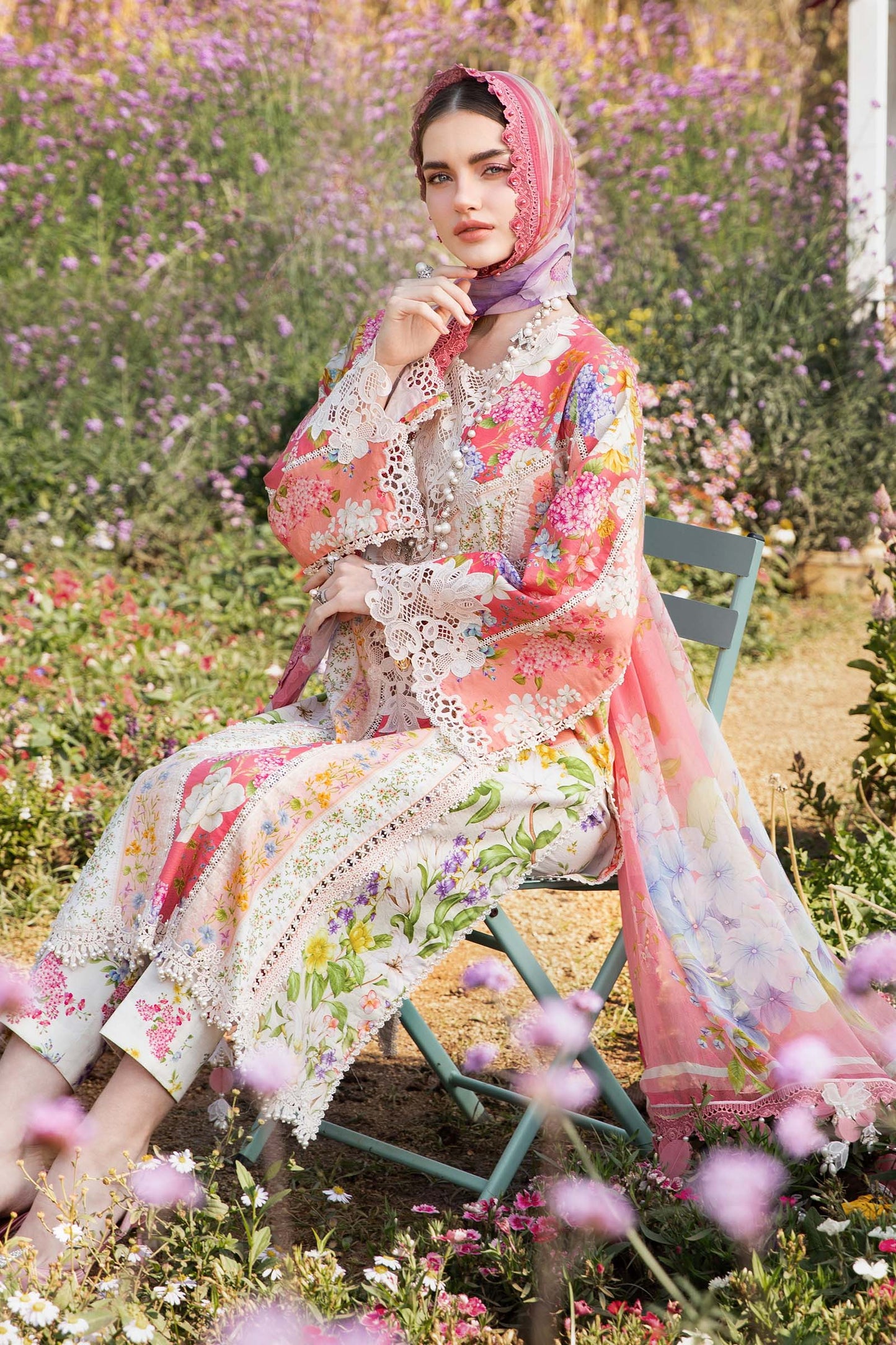 M. Prints By Maria B. Lawn Vol-25 Printed Unstitched 3pcs